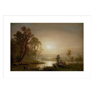 «Across the Prairie» par Albert Bierstadt - Impression numérique sur toile