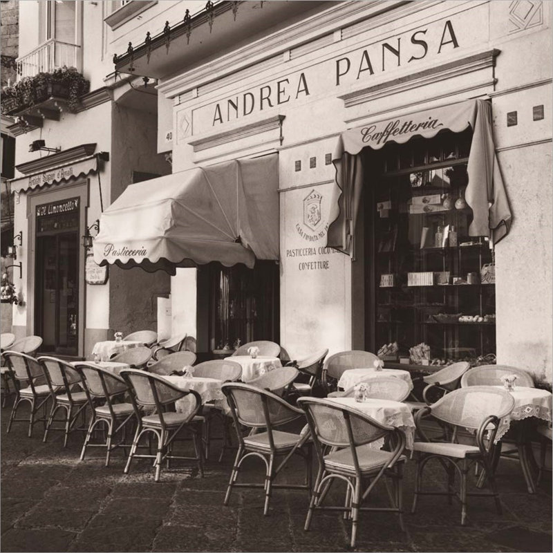 Andrea Pansa, Amalfi par Alan Blaustein, art mural encadré par Alan Blaustein
