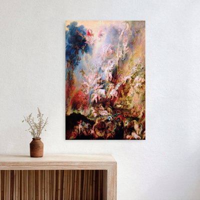 La chute des damnés, impression d'art classique orchidée contemporaine colorée