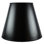 Abat-jour empire parchemin H 15 po x l 18 po (vissé) en noir