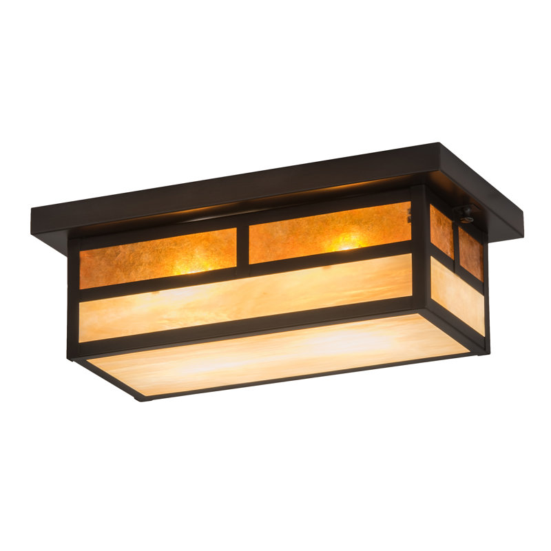 Hyde Park "T" Mission 2 - Light Flush Mount