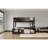 Space-saving Twin Xl Over Queen Bunk Beds, Durable Wood, Modern Espresso Finish