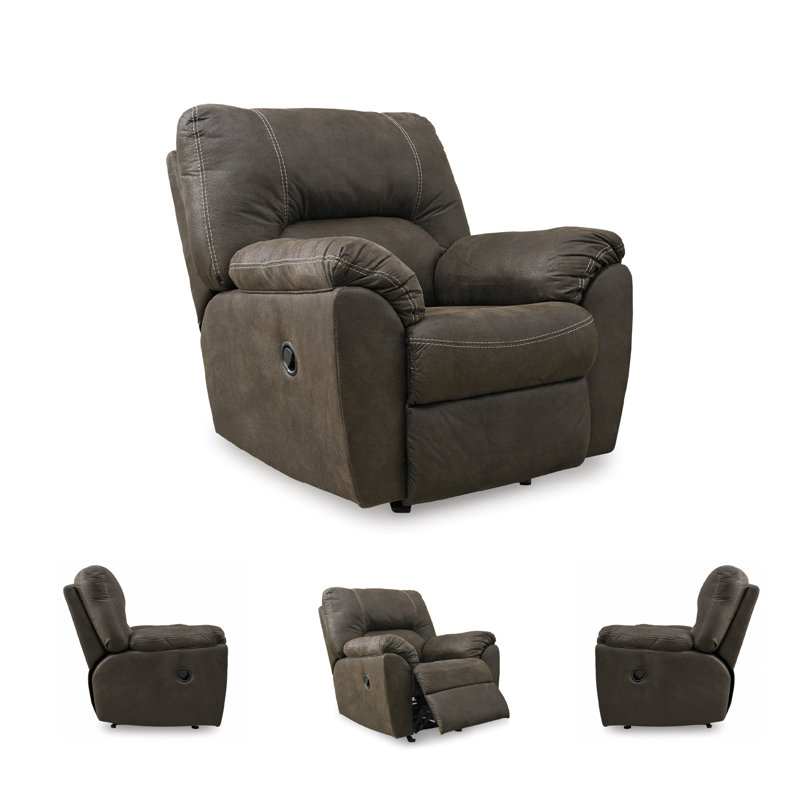 Faux Leather Recliner, Canyon Faux Leather