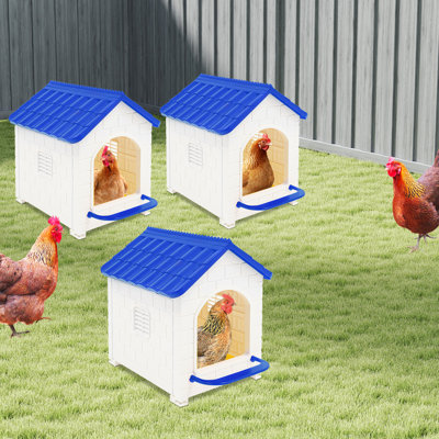 3 PCS Chicken Nesting Boxes Nesting Box With Nesting Pad For Chicken Coop Laying Eggs