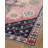 Moroccan Machine Made Power Loom Polyester Area Rug in Rust/Navy-78565290