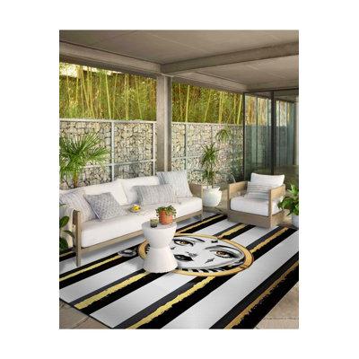 Tapis lavable noir