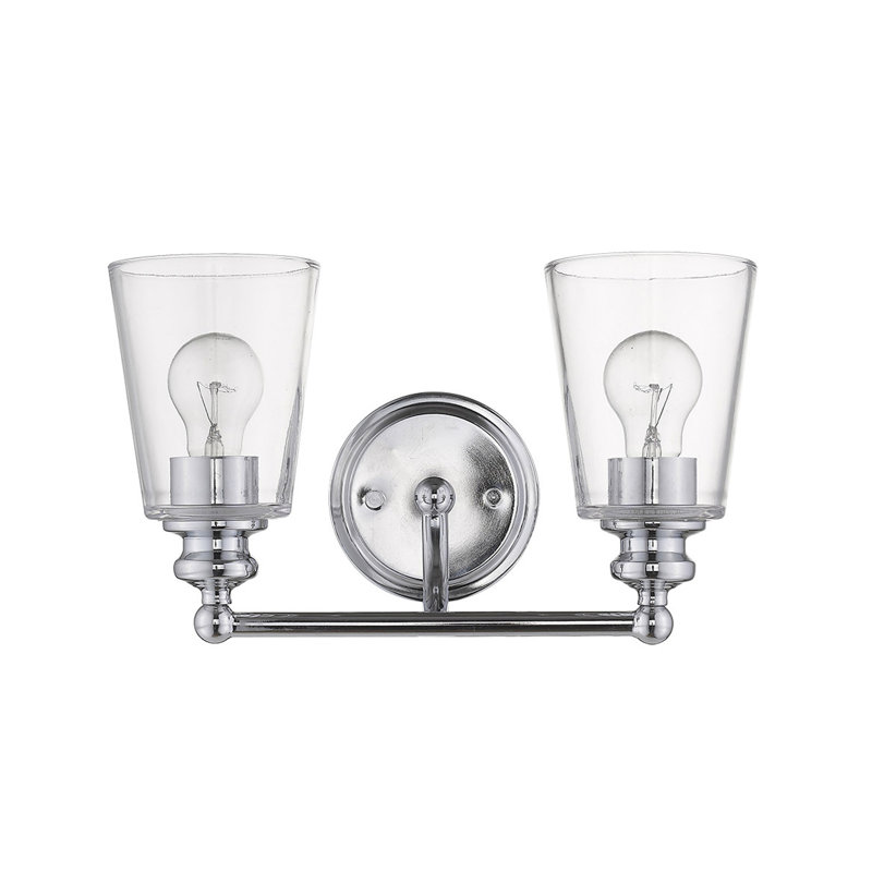 Éclairage pour meuble-lavabo 2 lumières Hogue, Chrome
