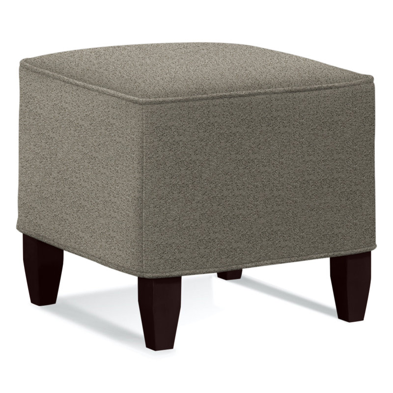 Brooklyn Square Ottoman, Brown Geometric, 0456-33, Java