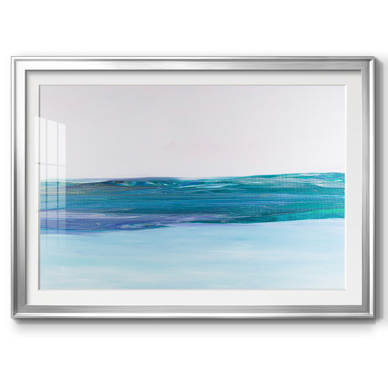 Impression encadrée facile avec cadre et verre biseauté mat, Argent, H 15 po x l 21 po x P 1,5 po