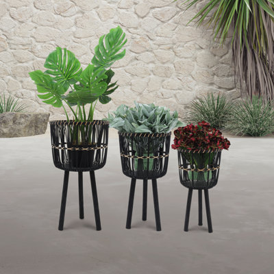 Includes plant rack flower pots