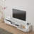 Modern White TV Stand with Wall-Mount Option, 70.9 x 11.8 x 11.8 inches | Durable 100% Chipboard, Thickness: 0.7 inches | Features Multiple Shelves for Storage & Display, Ideal for Contemporary Living Rooms-974811265