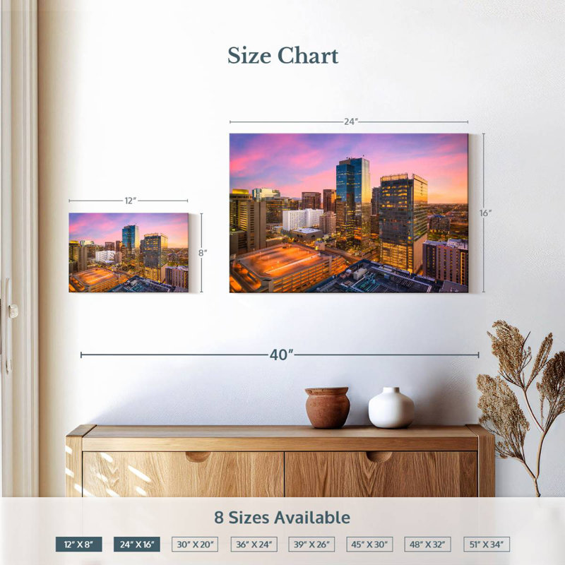 Ravi Phoenix Cityscape, H 16 po x l 24 po