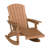  HDPE Outdoor Folding Adirondack Rocking Chair With Retractable Ottoman-1969850216
