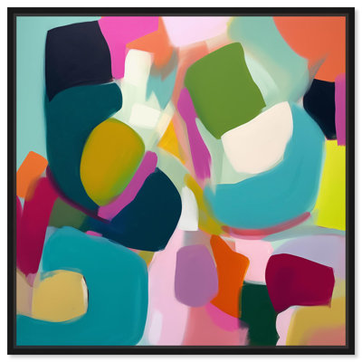 "Colorful Dimensions I", reproduction d'art moderne sur toile par Art Remedy