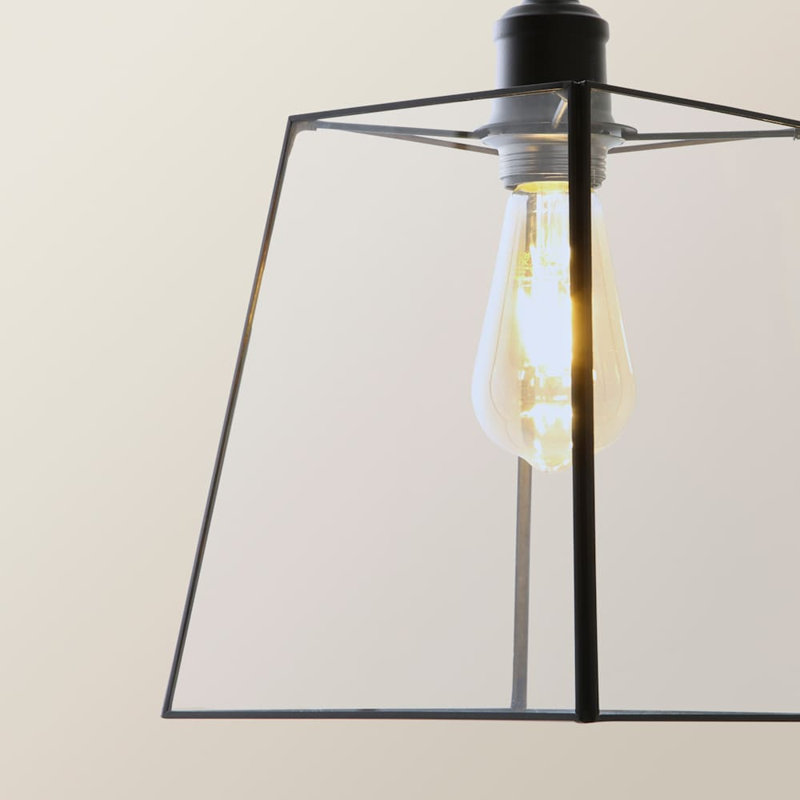 3 - Light Pendant, Matte Black, No
