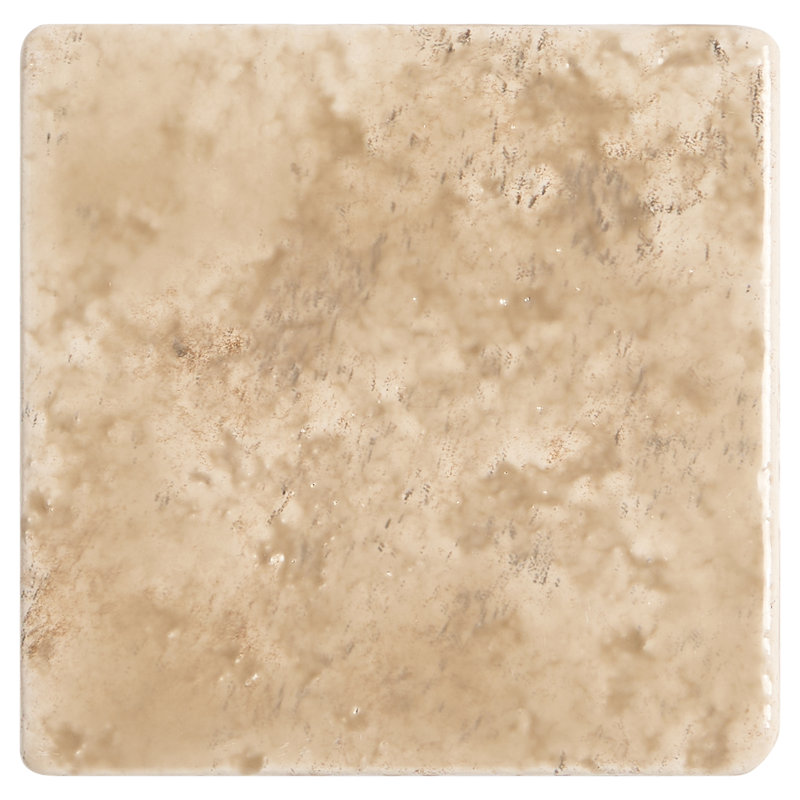 Luna 4.72 In. X 4.72 In. Glossy Textured Porcelain Floor And Wall Tile (4.48 Sq. Ft. / Case), Sand Beige