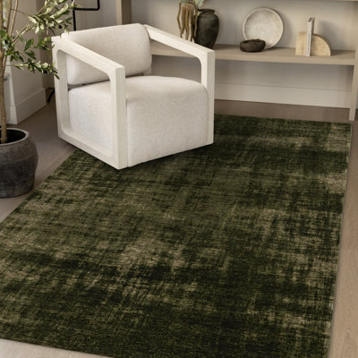 Emory Rich Hunter Green Sophisticated Flatweave Area Rug