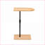 Table basse Natural Bamboo Farmhouse - Hauteur réglable en forme de C pour le salon, facile à nettoyer