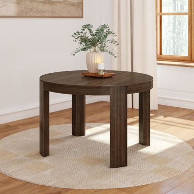 Valletta Contour Round Dining Table (47in x 47in / 1194mm x 1194mm) by Ebern Designs