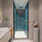 Tempered Clear Glass Pivot Shower Door - Matte Black For Bathroom With Leak 1/4"