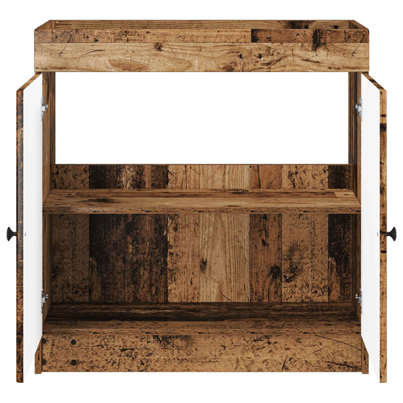 78.5cm Bathroom Vanity Base Only, Old Wood