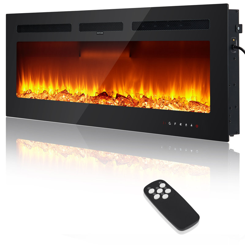 Wrought Studio 50 " W Black Electric Stove