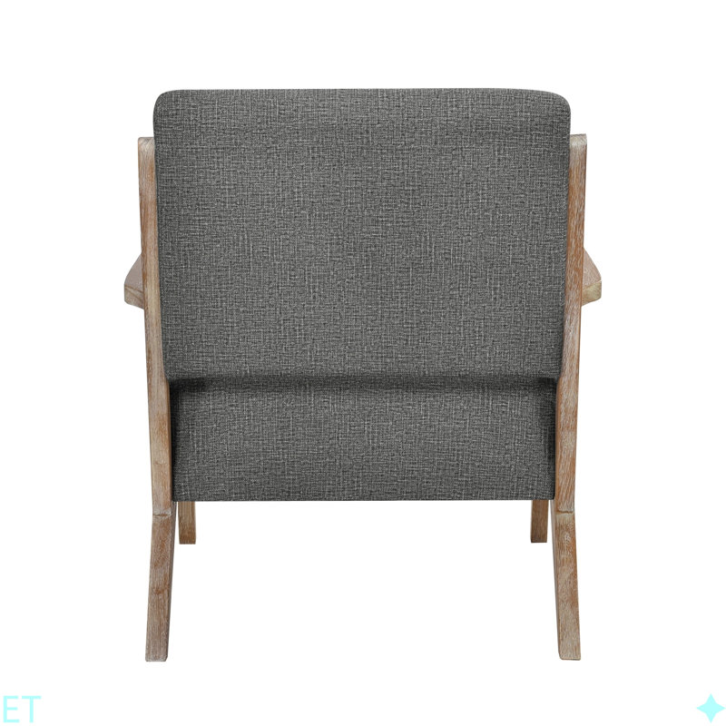 Chaise d'appoint moderne capitonnée 1pc, Gris foncé