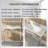 36" Bathroom Console Sink, Wall-Mounted Ceramic Vanity Basin With 3 Pre-Drilled Faucet Holes, Freestanding Stainless Steel Support Legs With Towel Bar-1365840835-1365840892