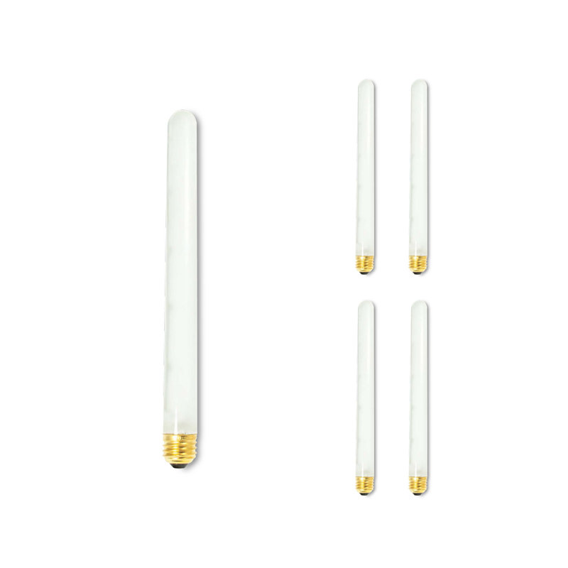 75 W, lampe de présentation, incandescente T8, ampoule à intensité variable, blanc chaud, base E26 / moyenne (standard)