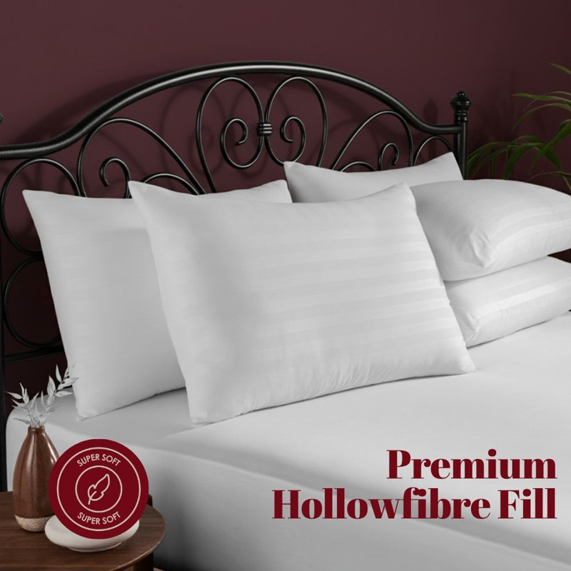MHG Living Striped Duvet & Pillow Set - 16.5 Tog Winter Duvet Perfect for Cold Winter Nights - Available Single/Double/King/Super King