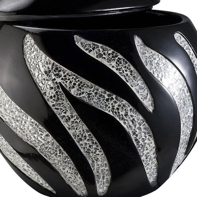 Majestic Zebra Design Boîte à bijoux décorative en polyrésine