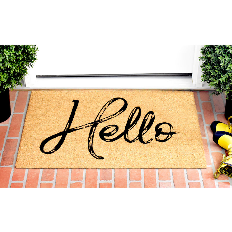 Tabetha Non-Slip Outdoor Doormat, 24" W x 36" L