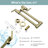 Farmhouse Two-Handles Wall Mount Pot Filler Faucet with Solid Brass-92339960