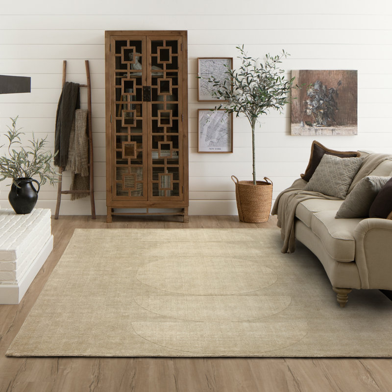 Karastan Rugs Luna Barley Area Rug, Rectangle 5' x 8', Yellow