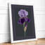Iris in Lavender Botanical - Framed Print-1971081400-1971081402