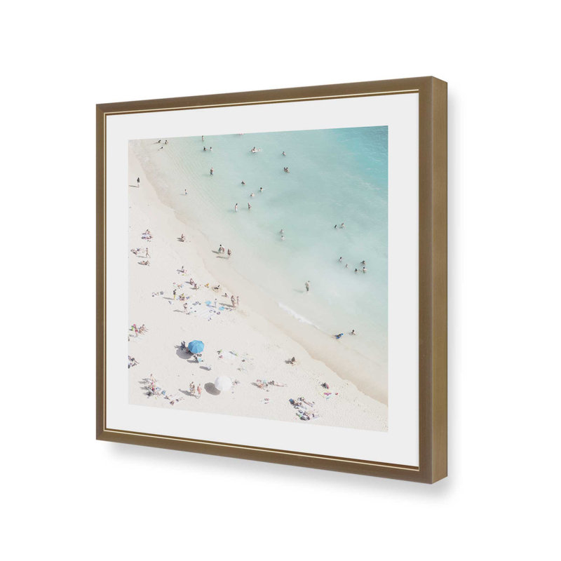 «Whispering Shore», reproduction d'art, H 13,75 po x l 13,75 po, Or brossé
