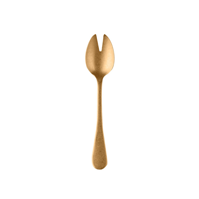 Natura Stainless Steel Salad Servers, Gold