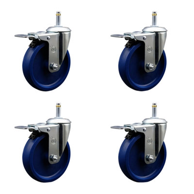 Solid Polyurethane Swivel Stem Caster