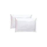 400TC Small Scallop Embroidery Cotton Pillowcases (Set Of 2)
