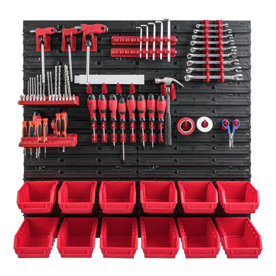 Tool Wall With Stacking Boxes