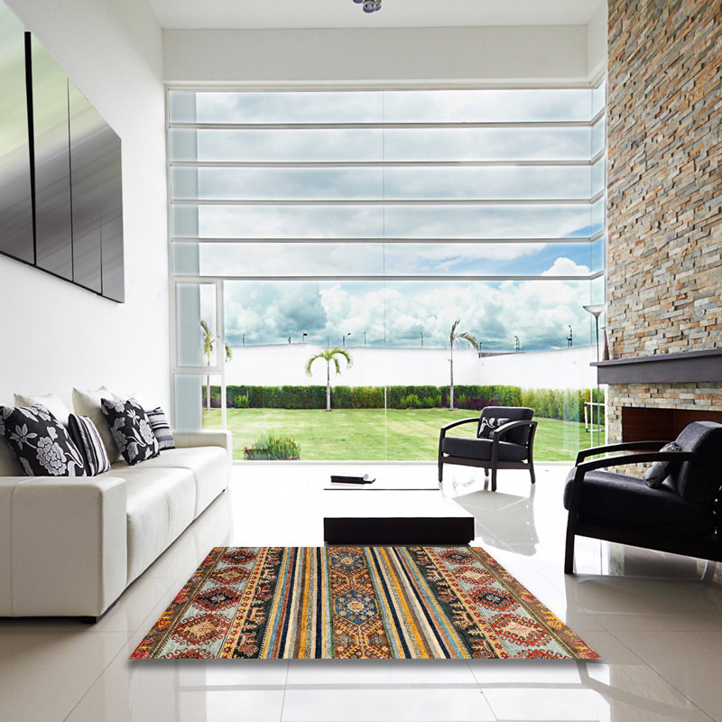 Abstract Indoor Rug, Square 4'