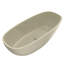 Freestanding Solid Surface Bathtub 66.9*29.5*21.7 Inch, Oval Shape, Matte Finish, Luxury Design, Ideal For Family Bathrooms Soaking Bathtub, 66.9 Inch Length, Texture, Contemporary Comfortable Bathing