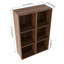 Armoire de rangement murale avec tablettes ouvertes-129339202