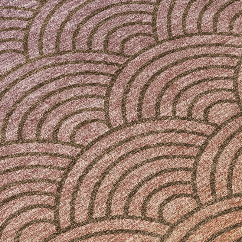 Machine Washable Indoor/Outdoor Kugler ACN2414 Geometric Rug, Runner 2'3" x 7'6"