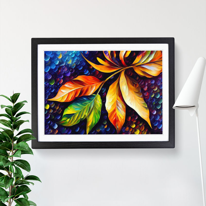 Glimmering Leaf Vol.4 - Framed Print, Black, 25cm H x 34cm W x 2cm D