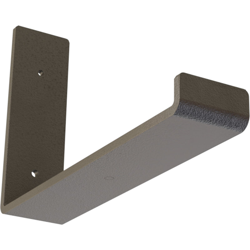Support de tablette en acier, Bronze foncé martelé, H 5 po x l 2 po x P 10 po