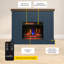 Foyer électrique mural Duraflame® Shiplap, bleu Fontana-115421213
