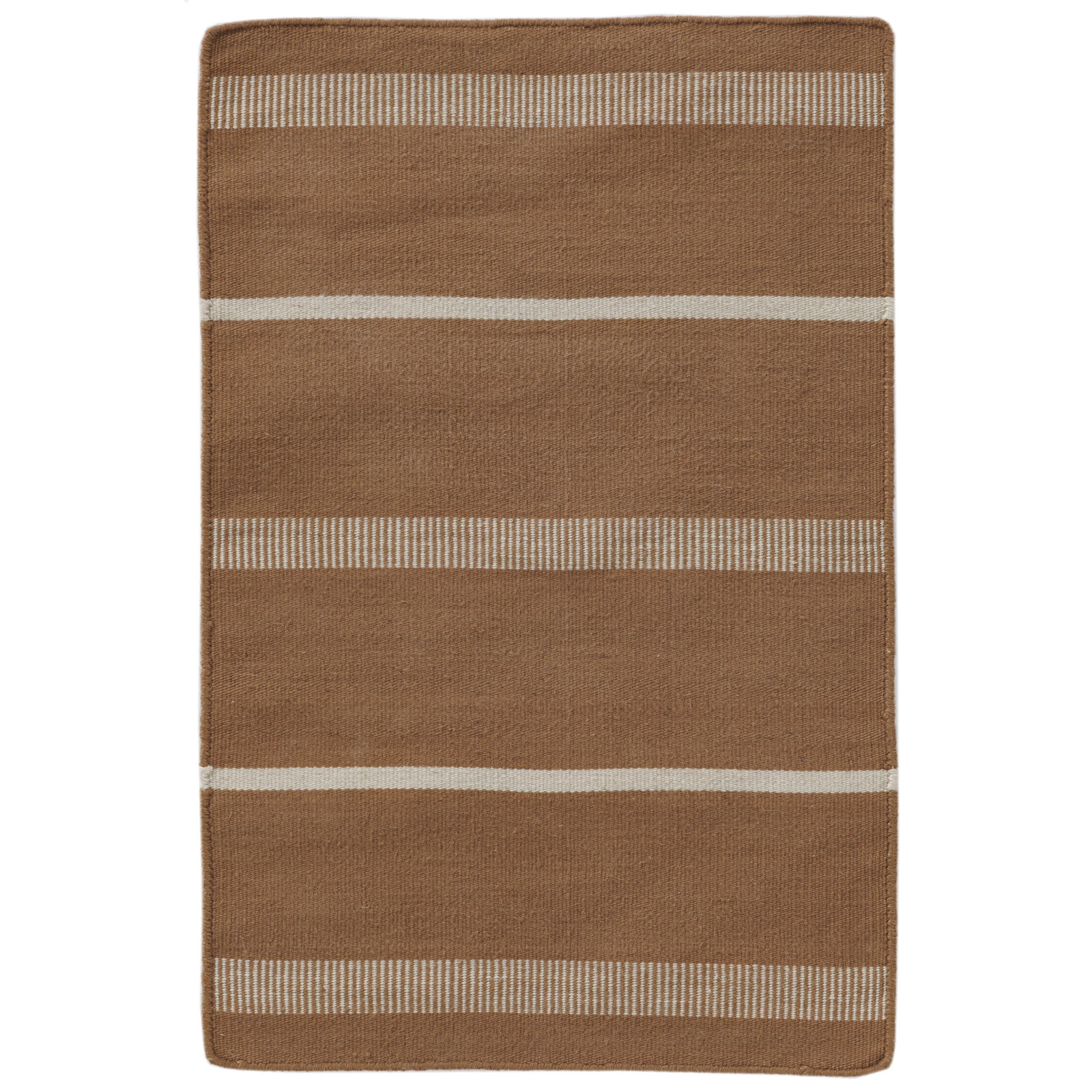 Flatweave Striped Outdoor Rug, Rectangle 2' x 3', Clay