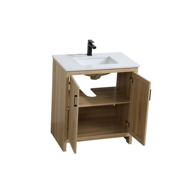 Ahner 30 inch Single Bathroom Vanity, Mango Wood