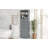 Gray Tall Storage Cabinet With 3 Drawers And Adjustable Shelves For Bathroom-1075340896